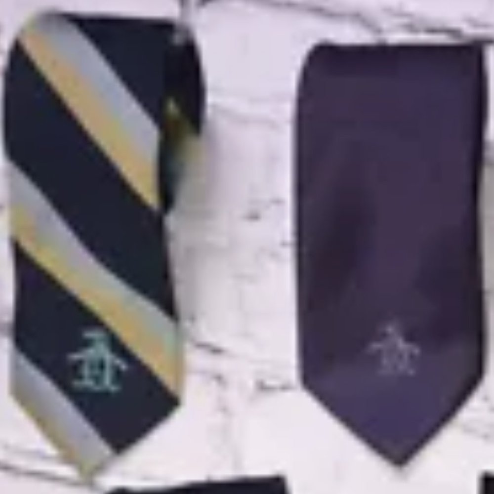 Lot Of 3 Penguin Munsingwear 100% Silk Ties